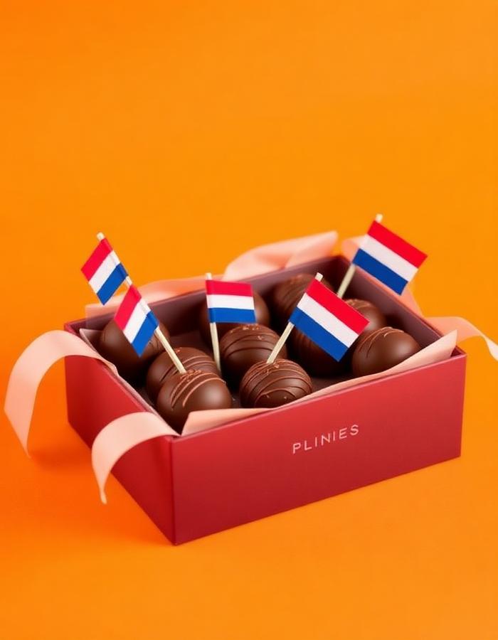 Bonbons met Nederlandse vlaggetjes